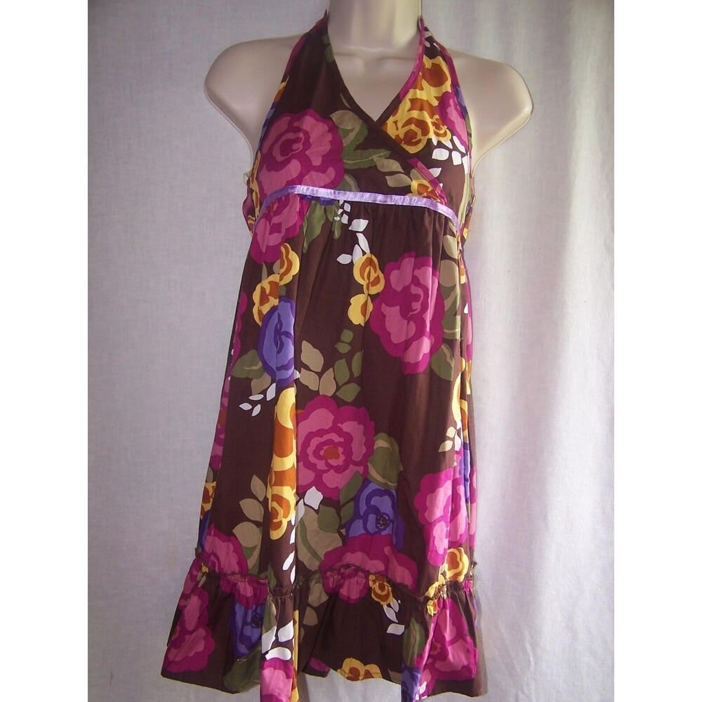 Pinky Floral  Girls' Dress Sz10/12 very‎ nice/ great condition-multi color